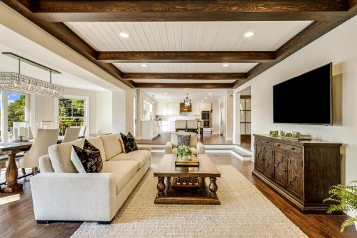 The shiplap ceiling is one of the few features that remain from when sellers purchased it! The home was designed with comfort in mind. All exterior walls have Icynene Spray Foam insulation which makes the home quiet and draft free.