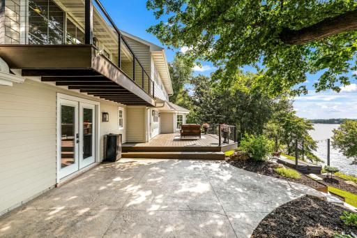 Brand new landscaping completed in 2020. Enjoy this huge stamped patio and large maintenance free deck. Irrigation system added in 2022.