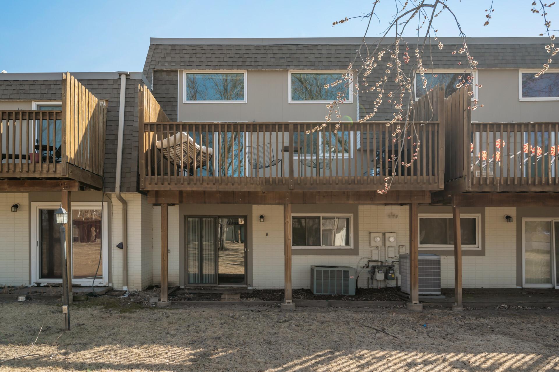Here is a view of the back of the house showing a nice covered area under the deck.