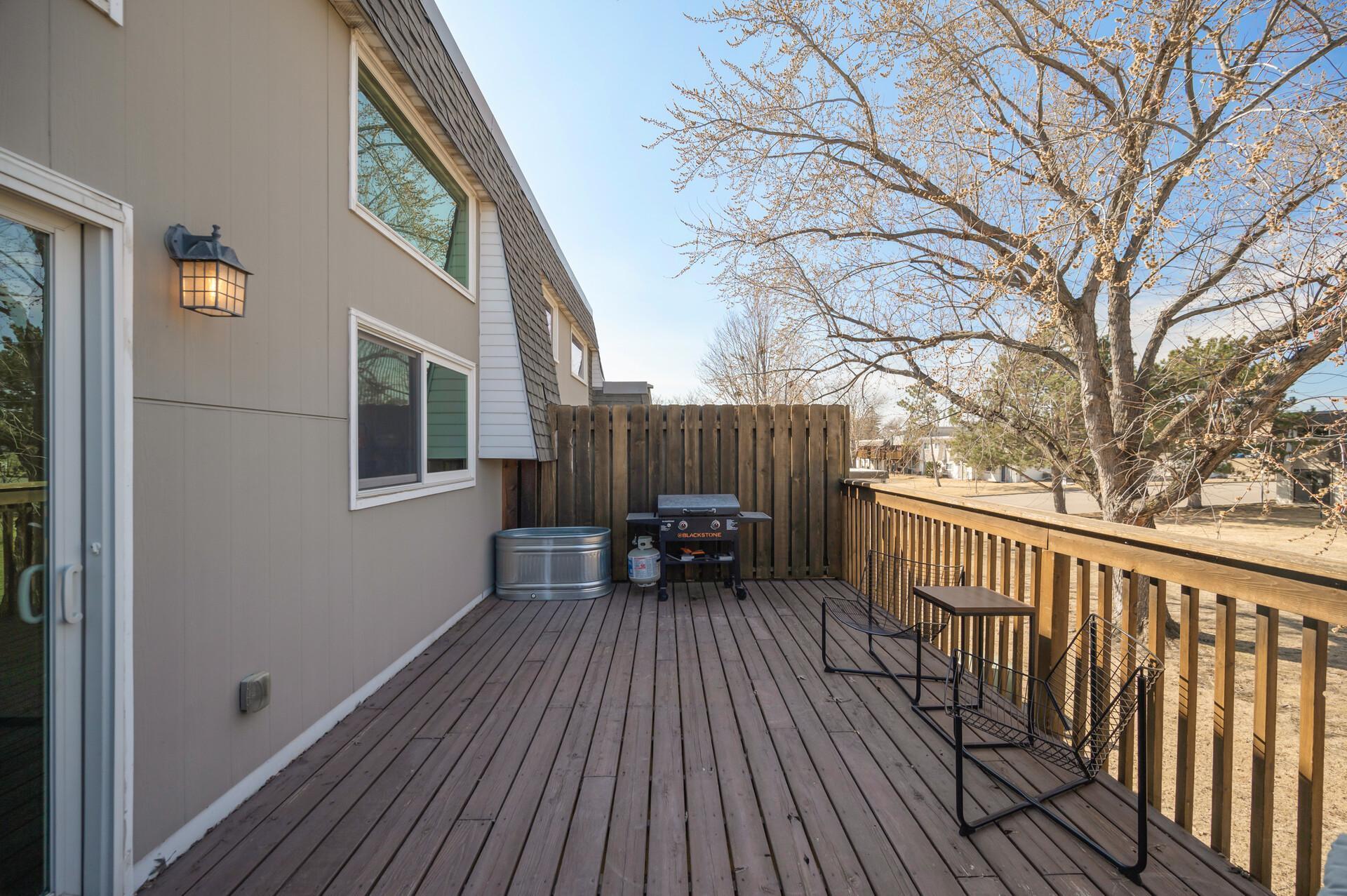 This deck is exceptional and will be the best location for entertaining family and friends in the warmer months.