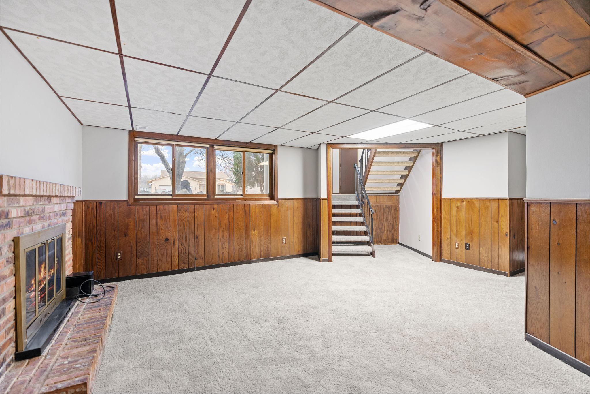 Lower level family room