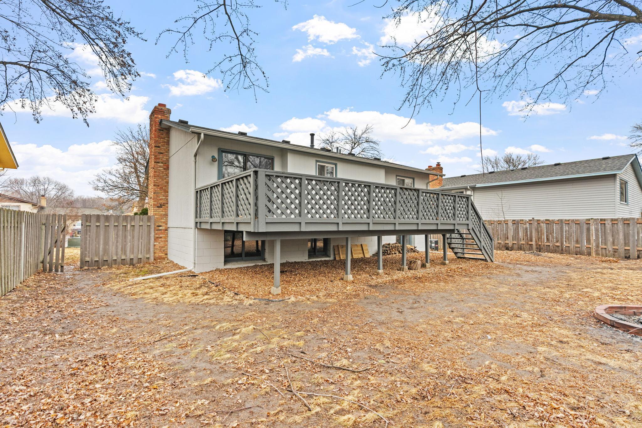 Endless opportunities in this fully fenced yard