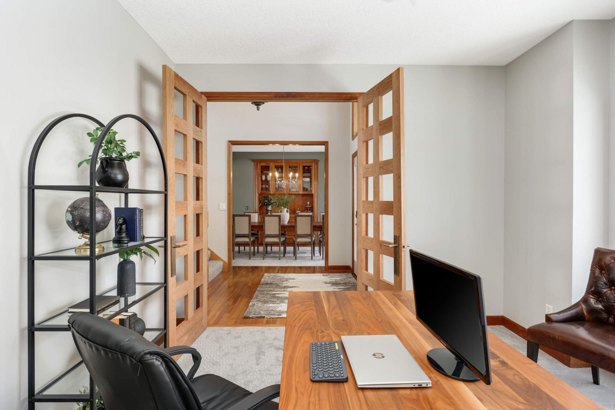 The convenience of a main floor home office