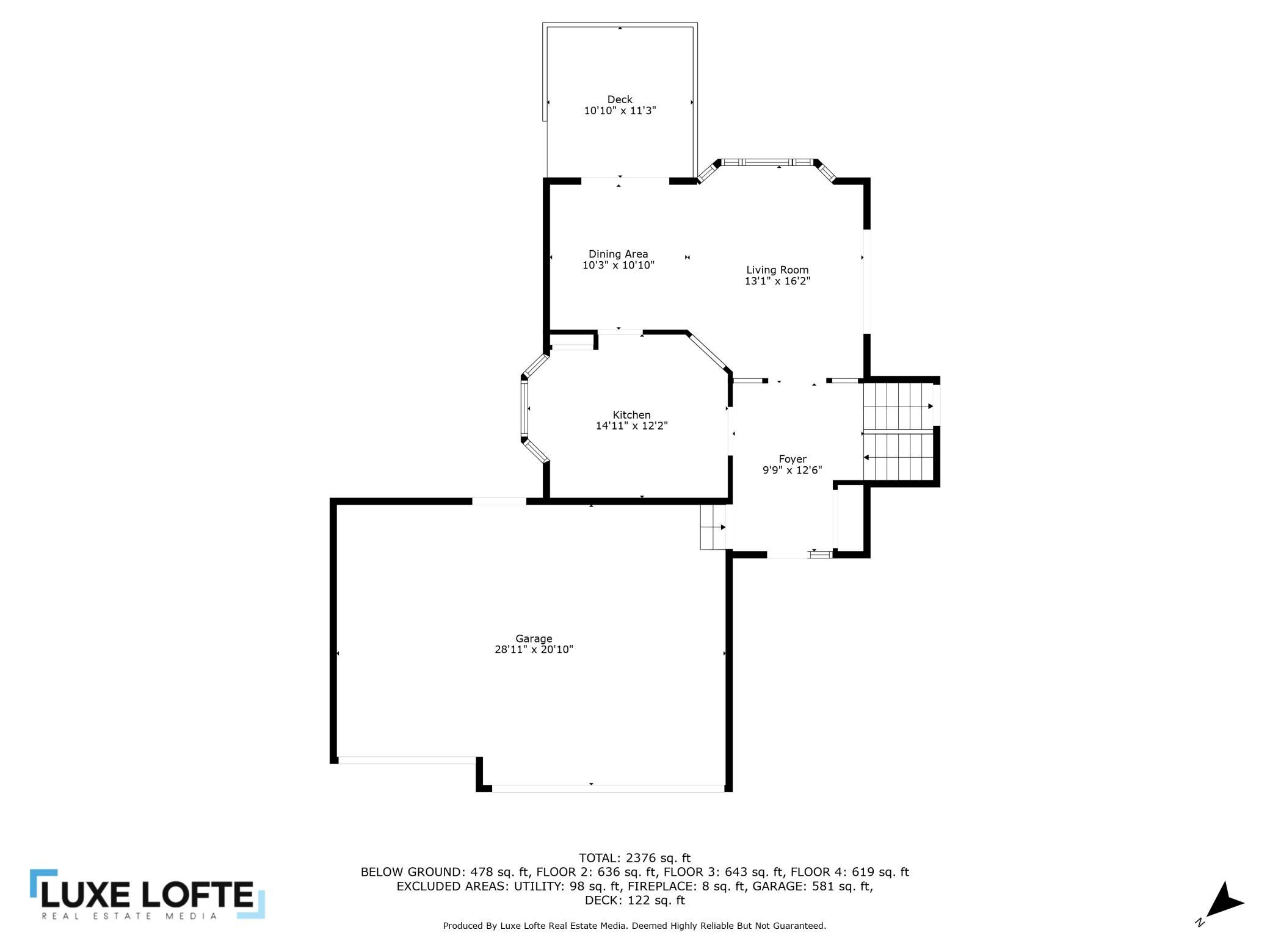 Main level floor plan