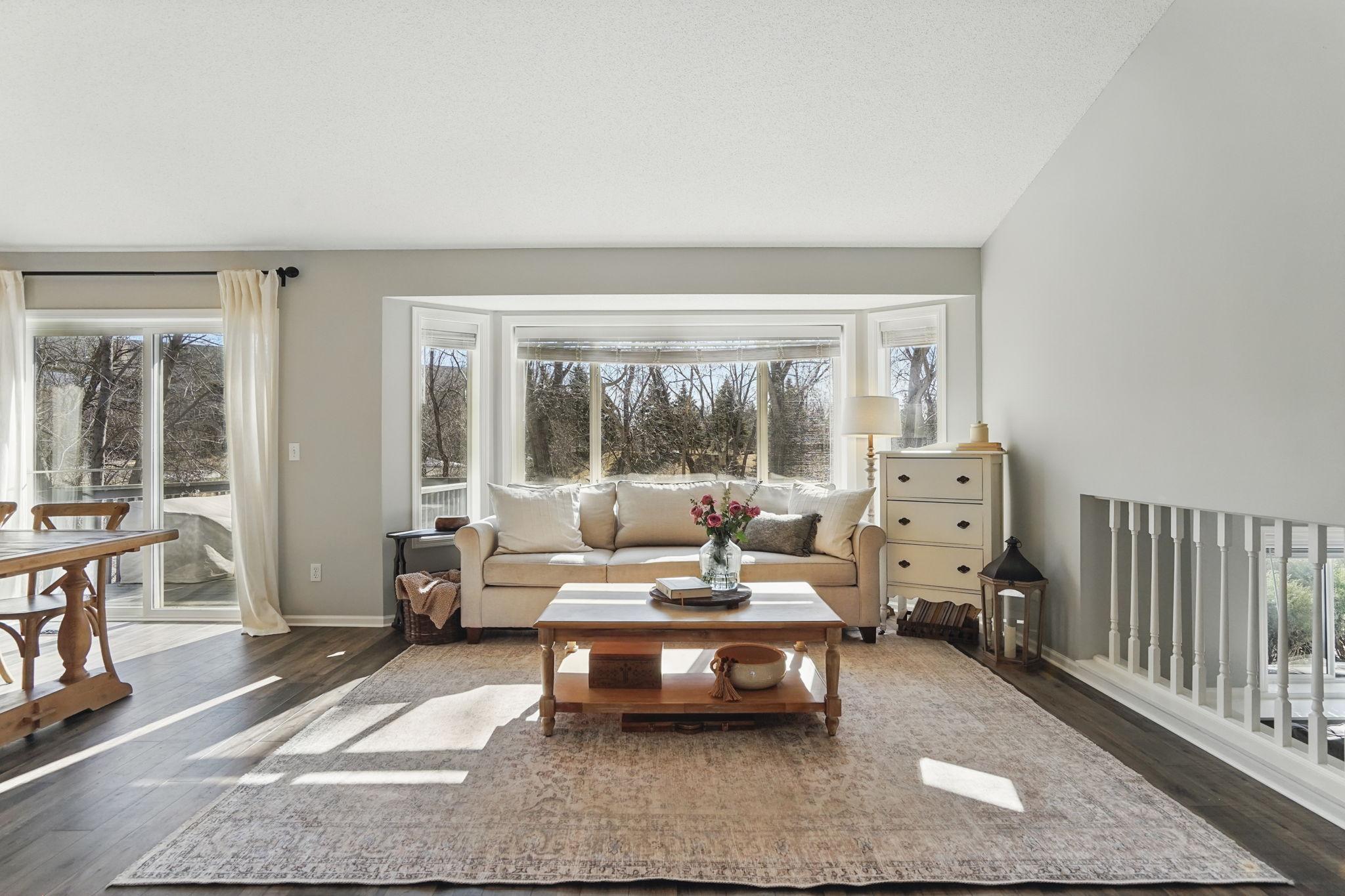 Lots of natural light to flood into the living room
