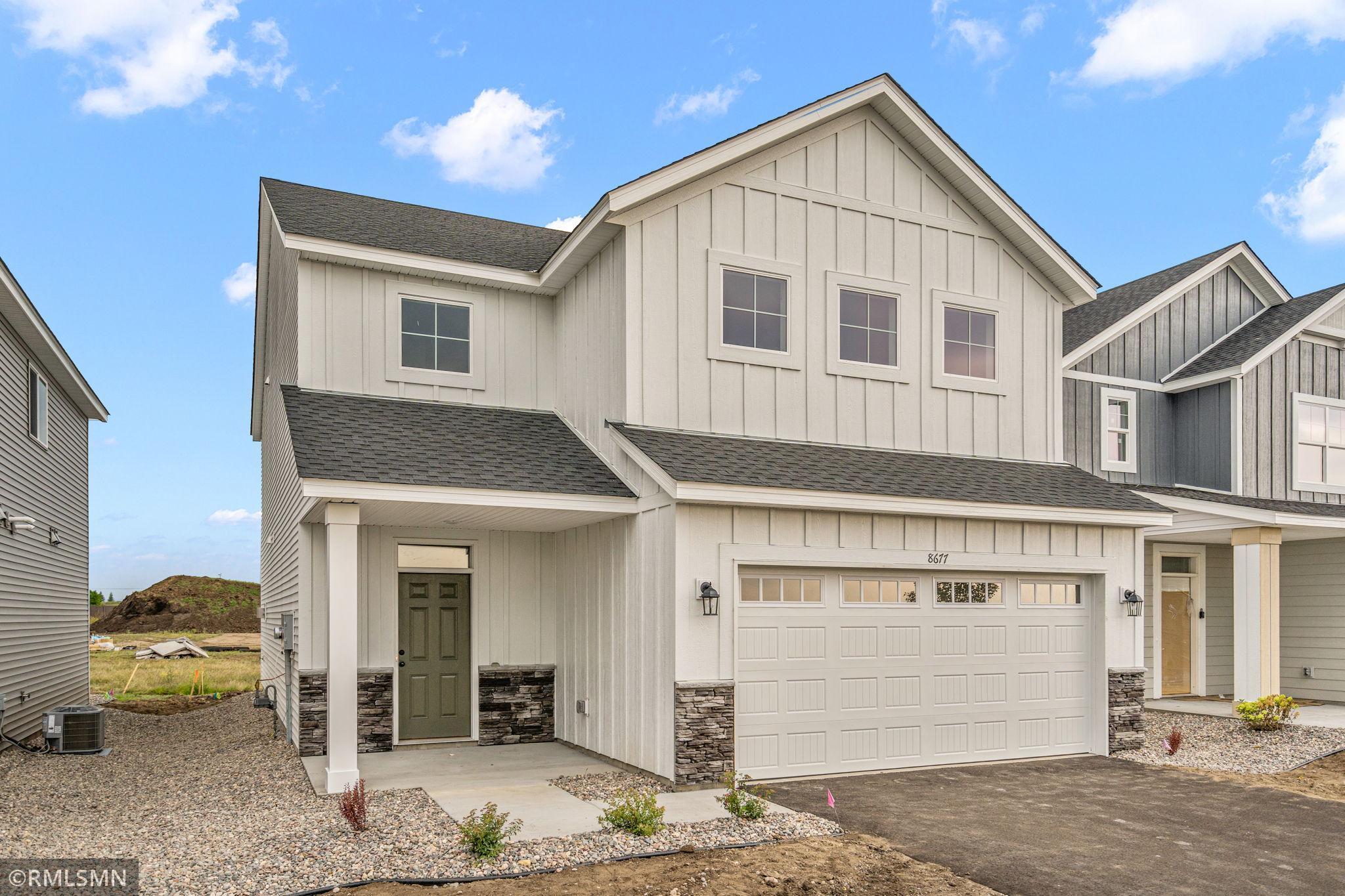 (Photo of previously finished home) Current home still under construction.