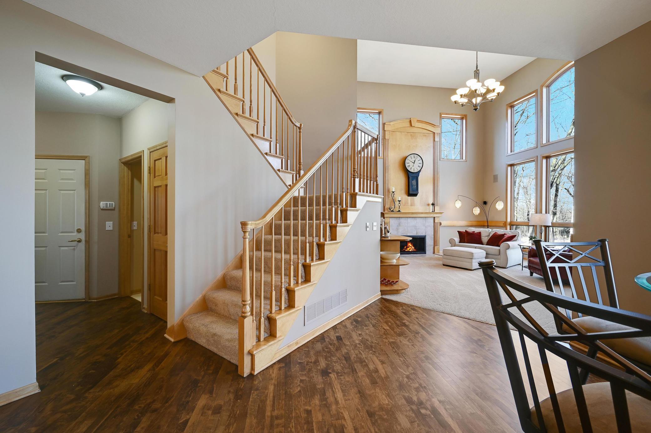 Great flow between family room and informal dining