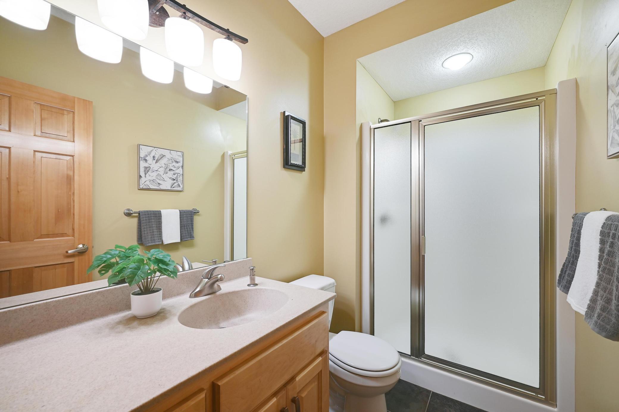Lower level bath