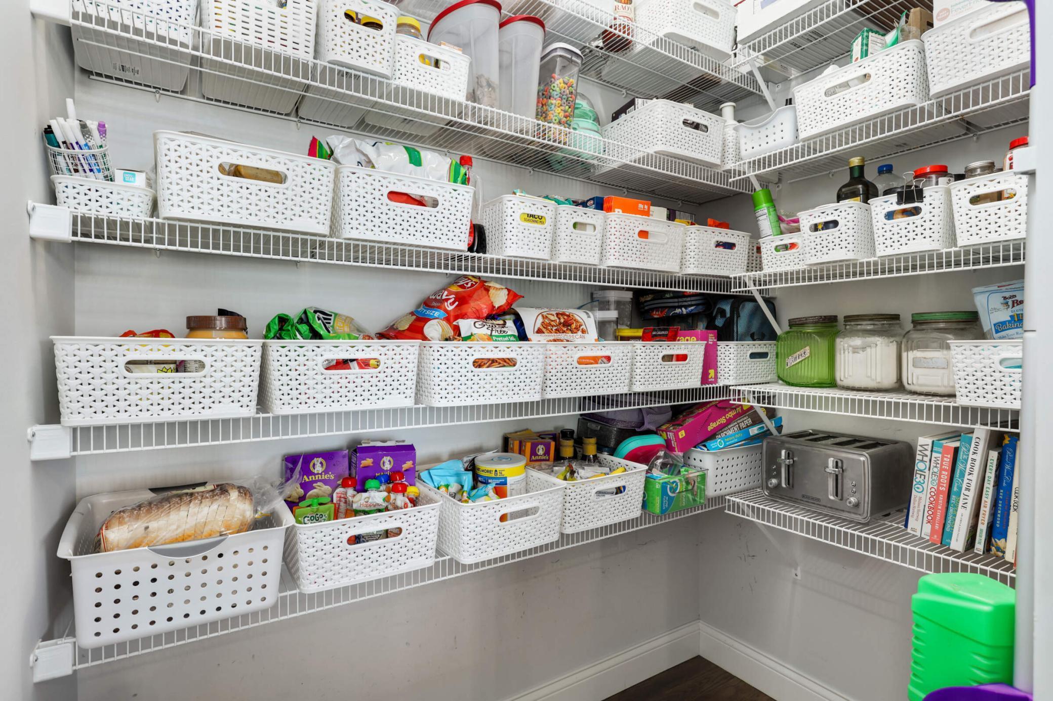 You will appreciate this spacious walk-in pantry!