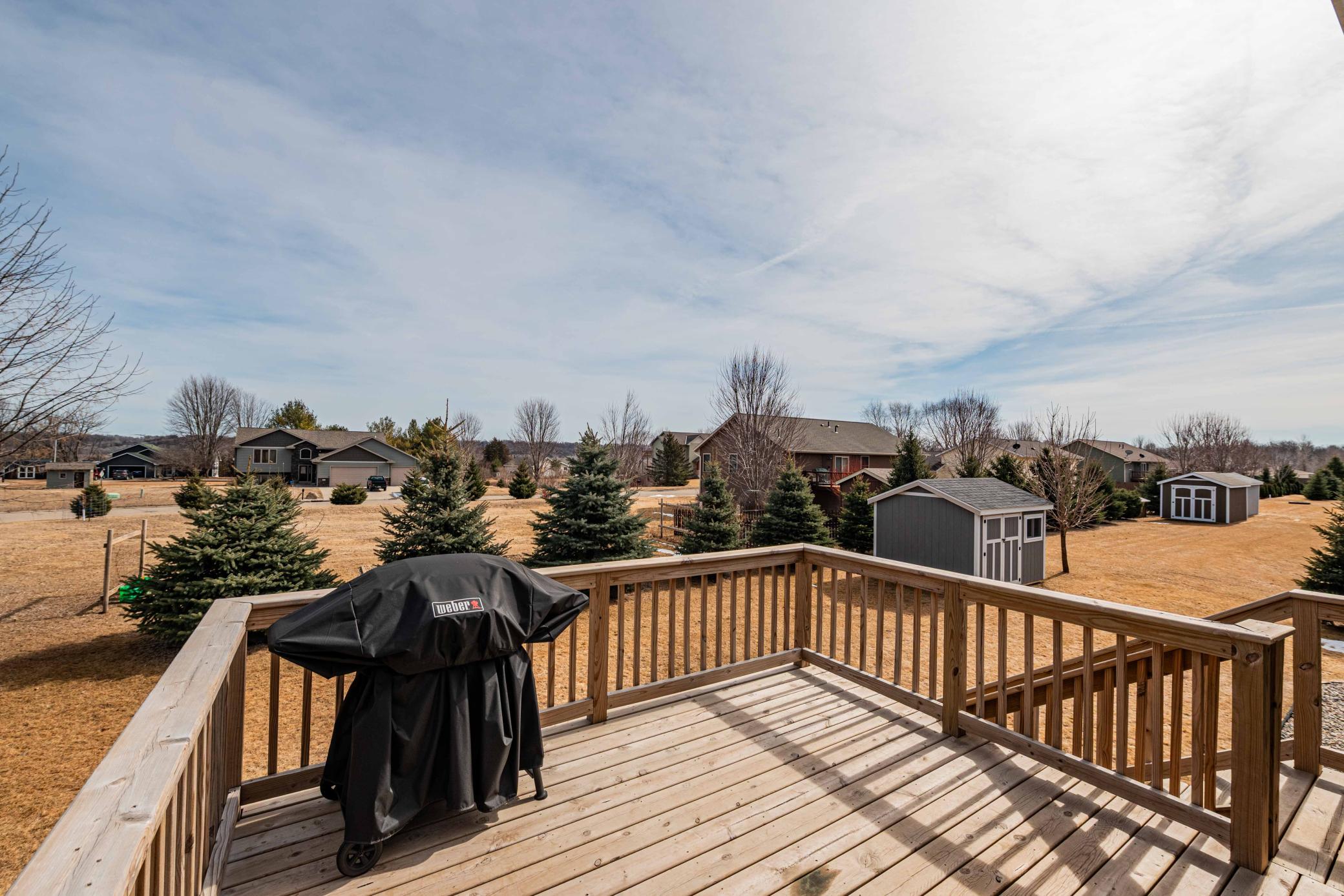 New Deck added by original builder. Can you see yourself grilling here soon?