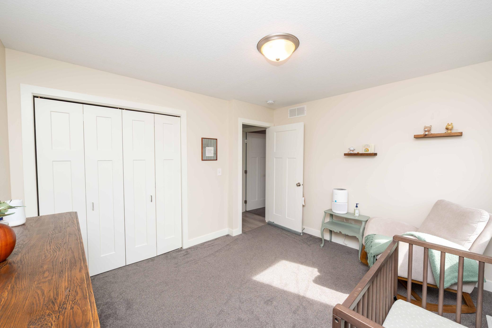 Lots of closet storage in this room.