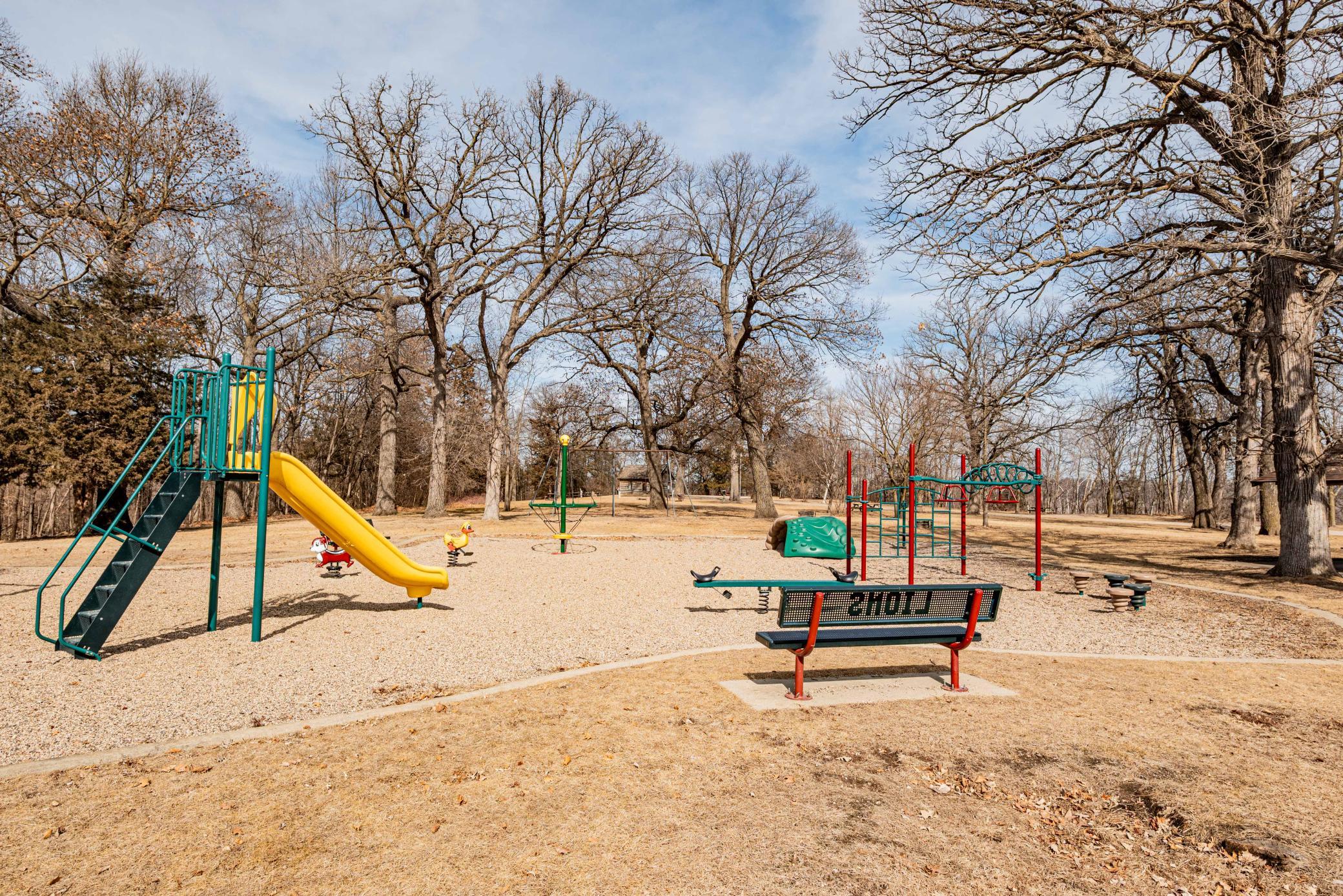 Playground and campground. Only 1 block away!