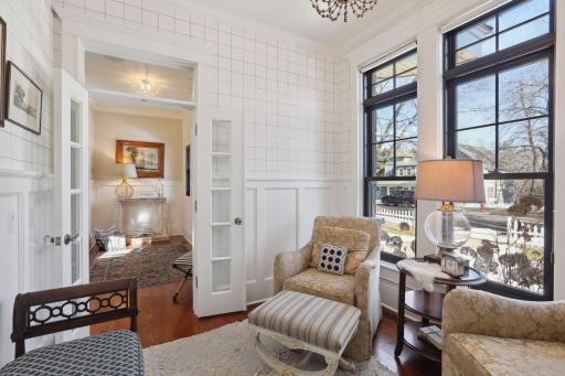 You'll love the generously sized foyer with large coat closet. The reclaimed Douglas Fir floors add warmth and practicality.