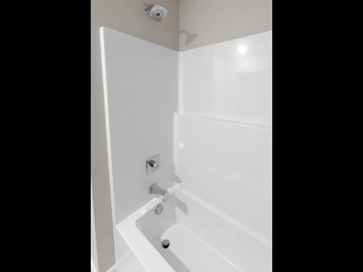Hall Bathroom. Photo is taken of another home with similar plan and finishes.