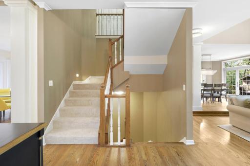 The lower level, a west facing walk-out elevation with look out windows, features a guest suite with a newly remodeled walk-thru bathroom, a large family room, a large game room and abundant dedicated storage.