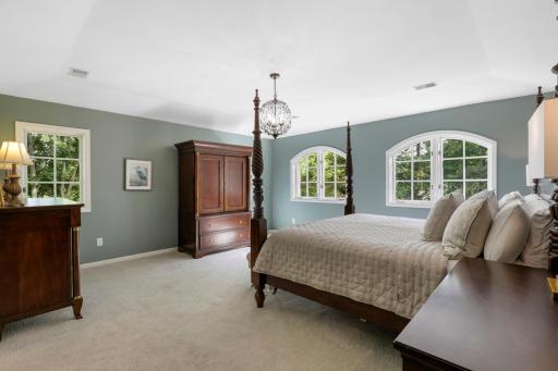 Escape to solace in your newly remodeled ownerâs suite with dual, walk-in closets and a luxurious private bathroom.