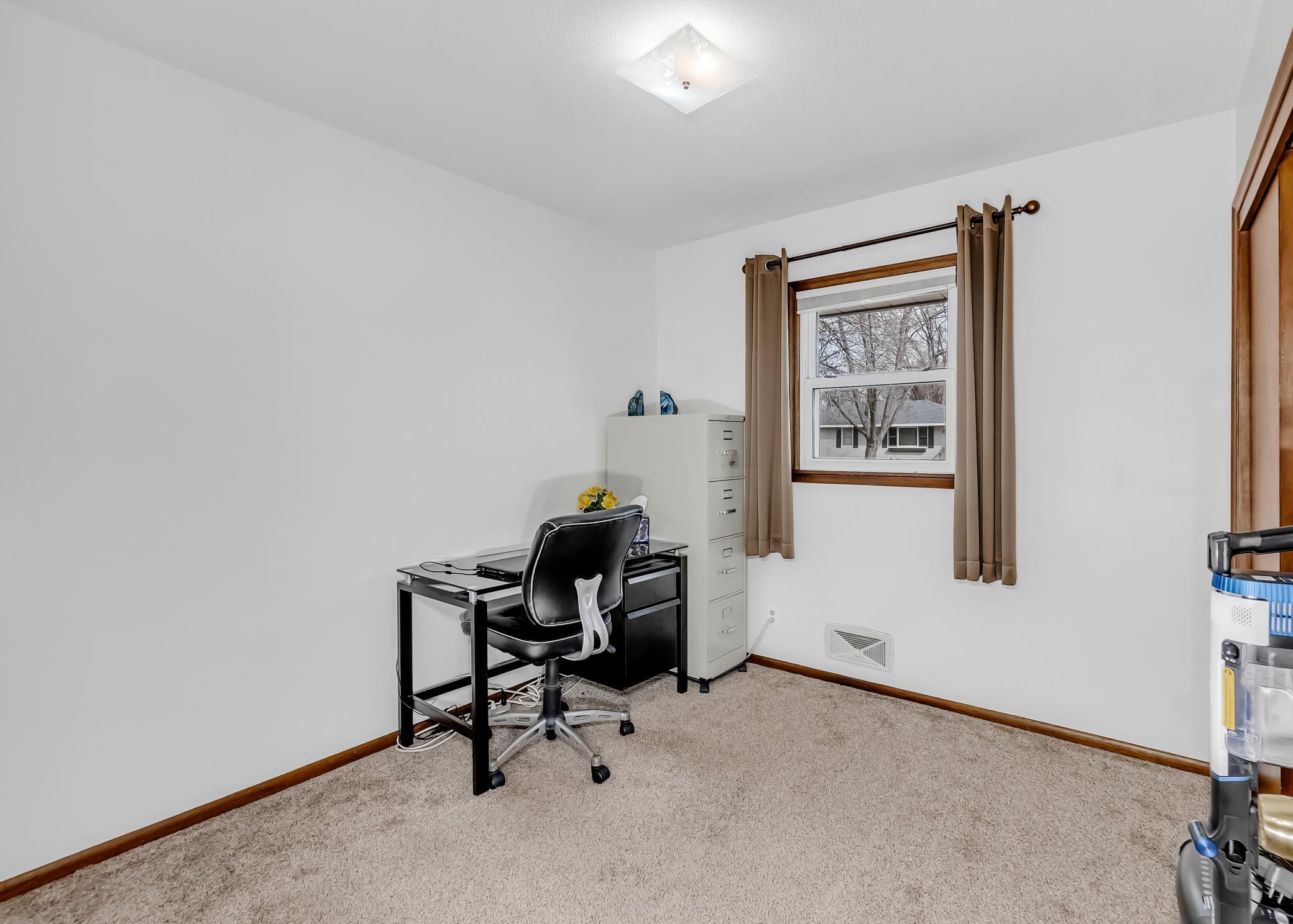 3rd Bedroom w/closet, used as office