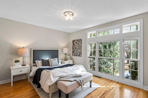 Ascending from the main floor, youâll find three well-appointed bedrooms.