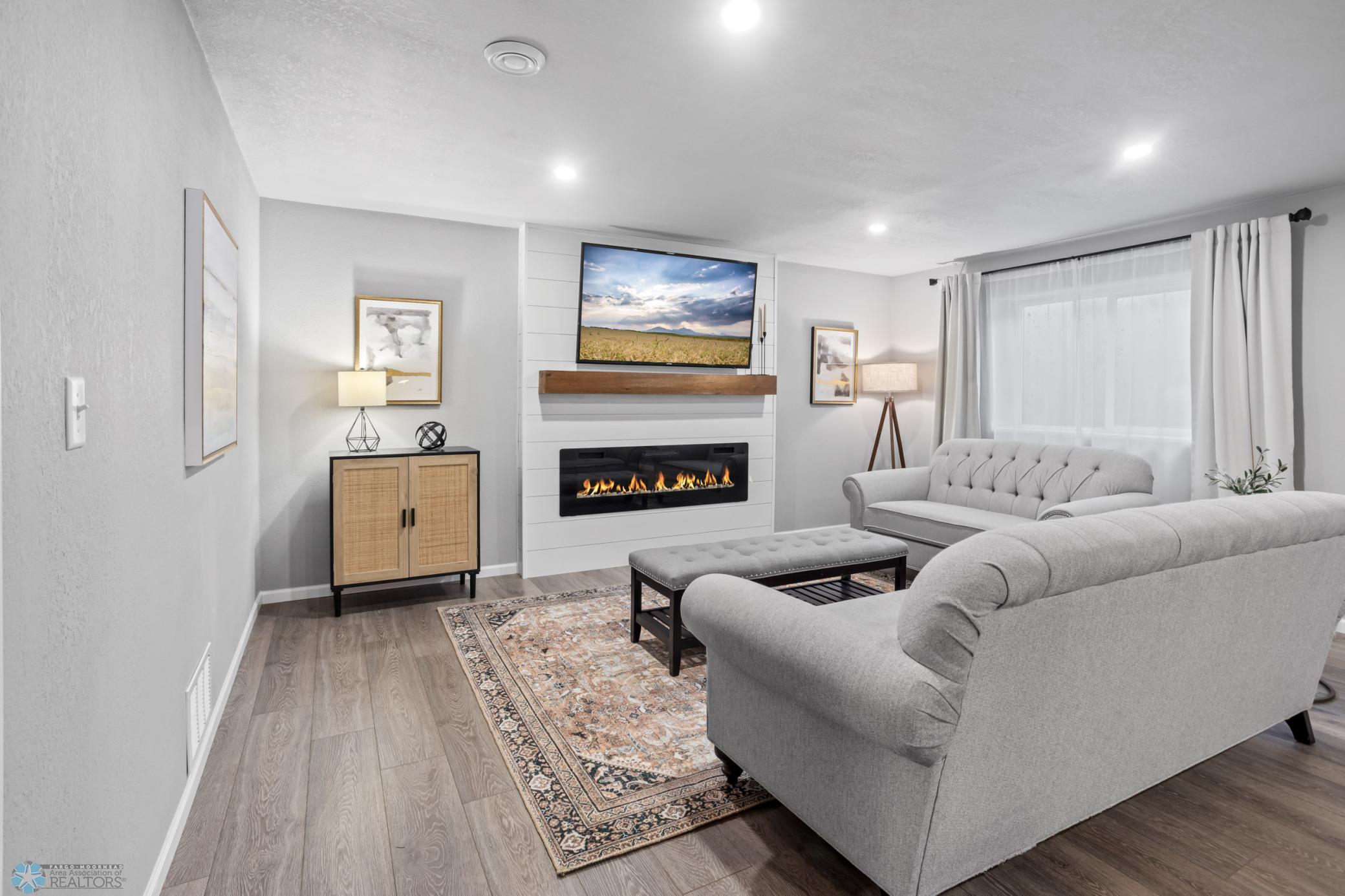 Basement Living Area - TV's stay