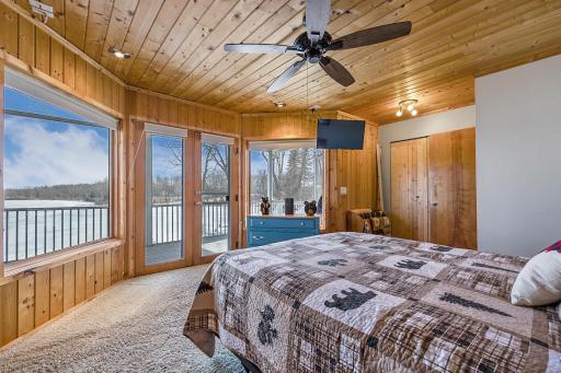 Doors leading to your lakeside screen porch.