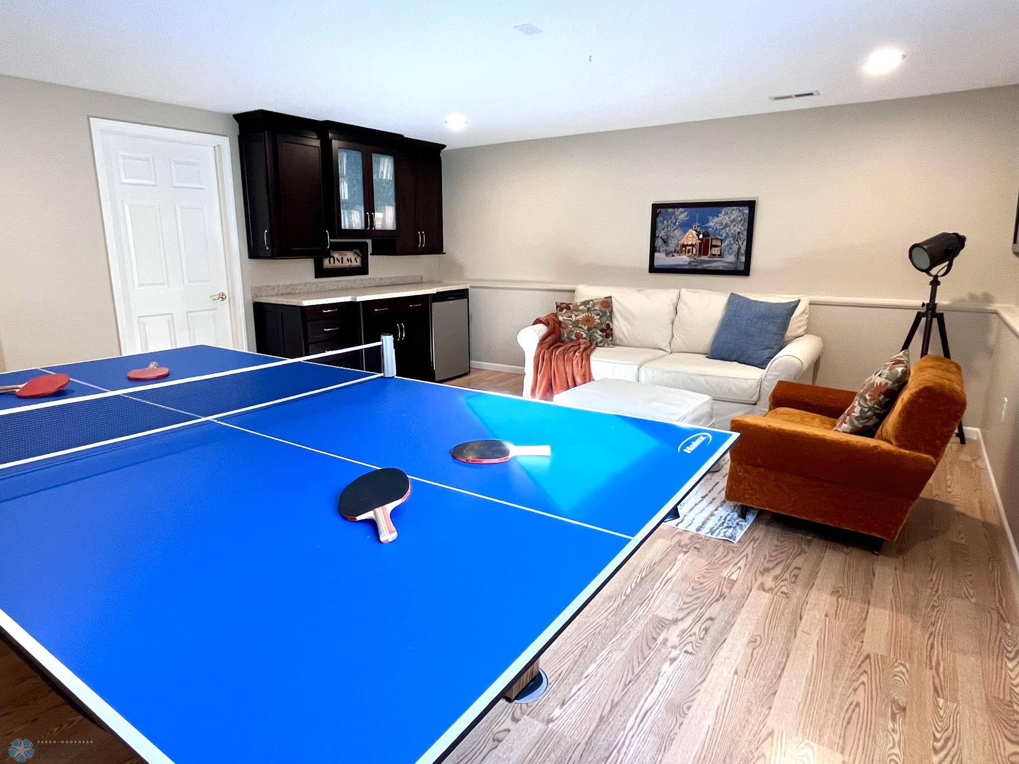 Family room ping pong