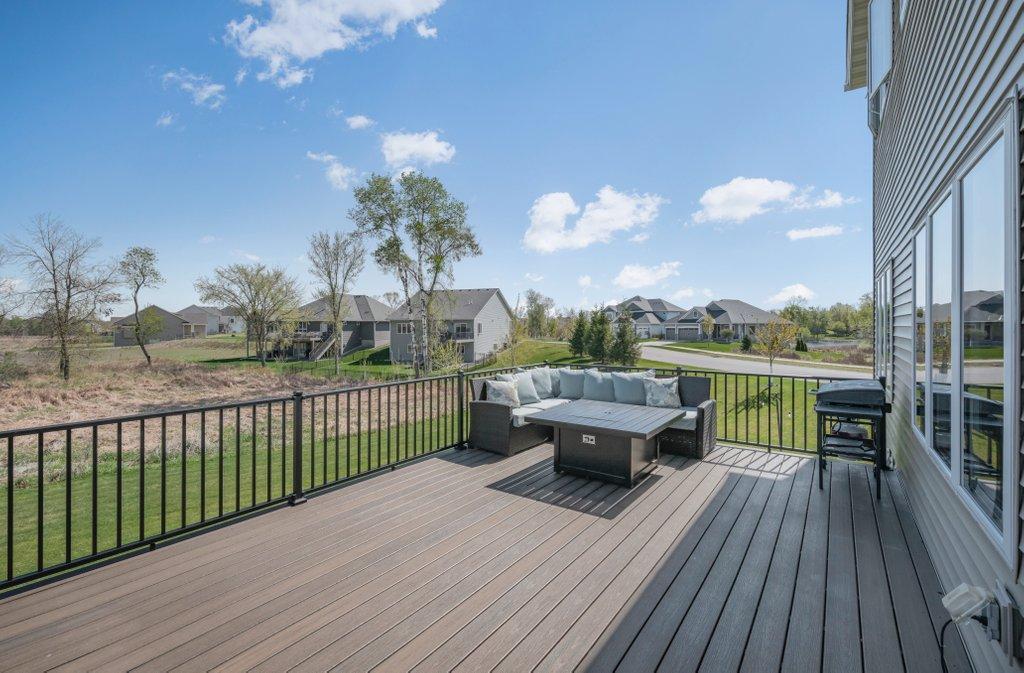 Huge maintenance free deck right off of the dining room