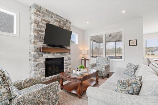 1 of 2 gas fireplaces