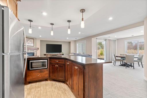 Family Room/Game Room/Bar - walk-out to Patio