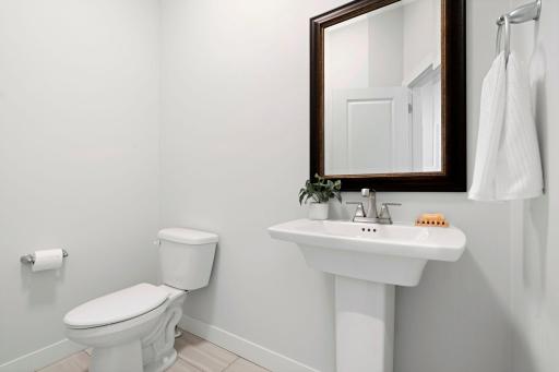 Oversized 1/2 bath on Main Level