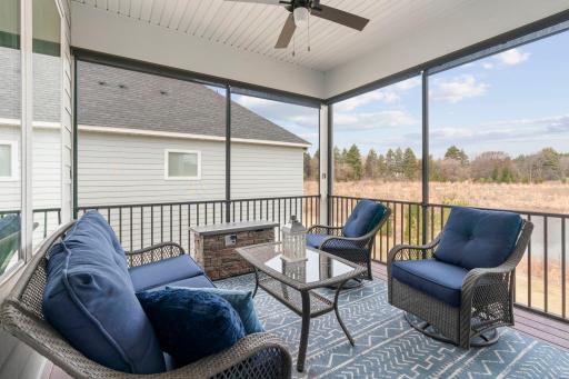 Screened in Porch off Dining Room with exceptional views!