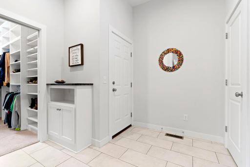 Door to finished garage