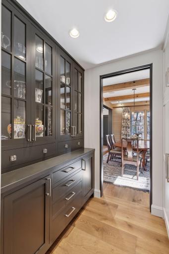 Butler's pantry is ready to be well stocked for the most discerning of chef's and entertainers