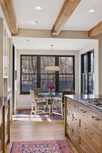 Sunny breakfast area overlooking your back patio and yardspace