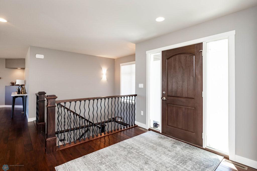 Front Door with Double Side Lights