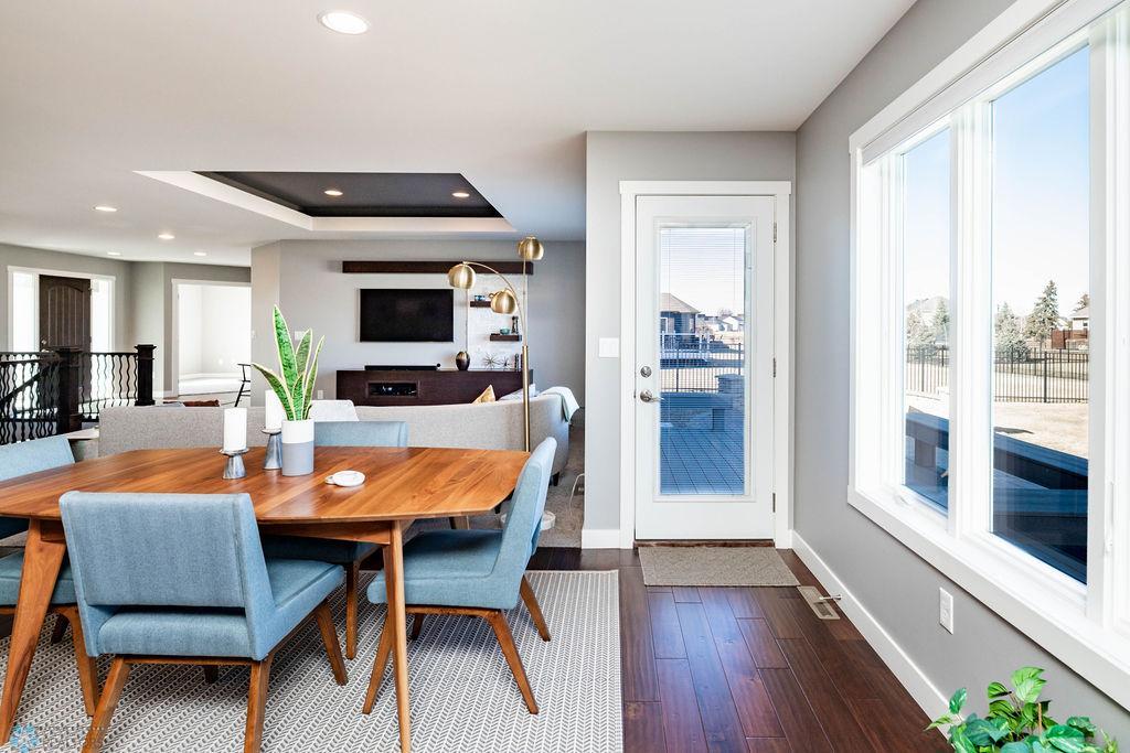 Dining Table Area with Door to Backyard