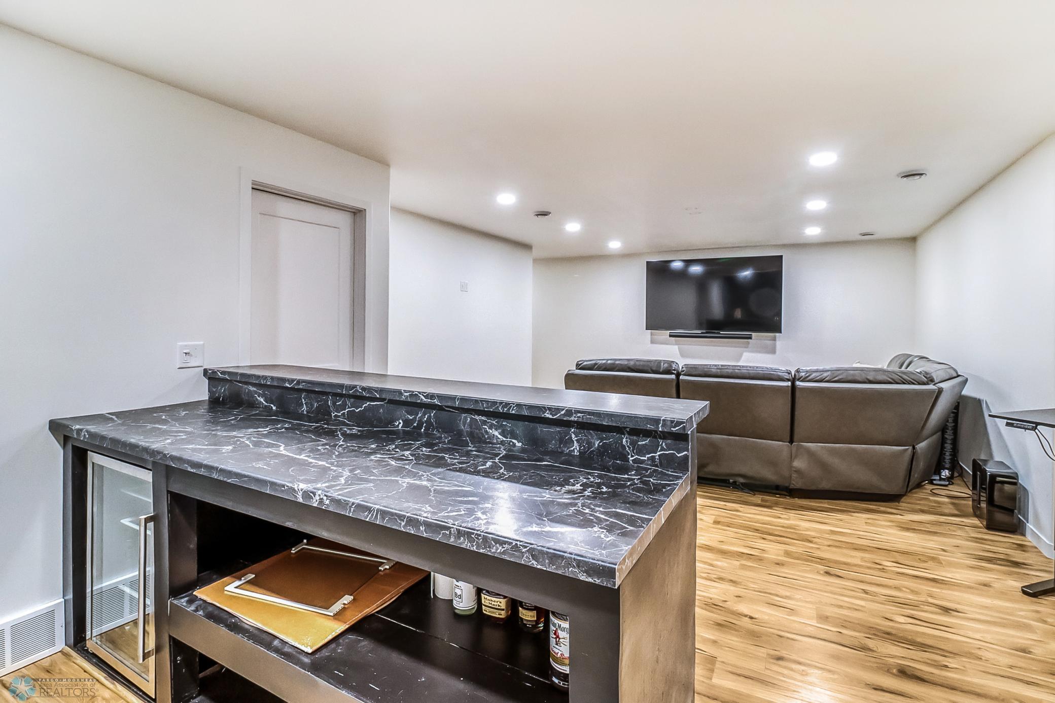 Basement wet bar