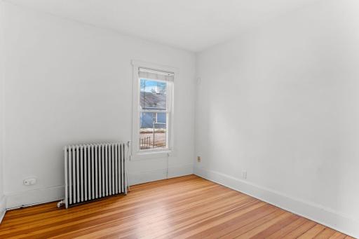 One of two bedrooms on the main level.