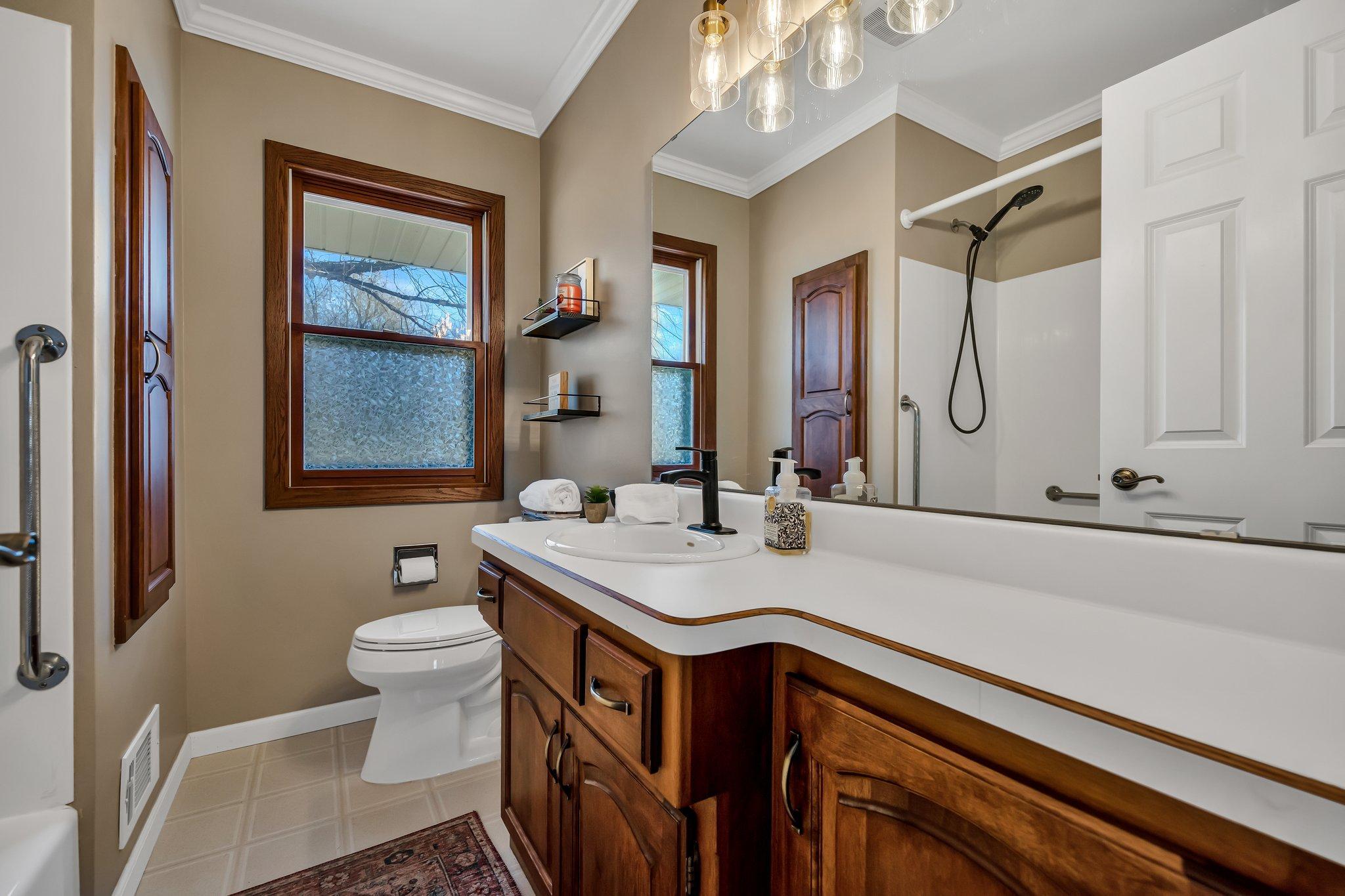 Main floor full bathroom.
