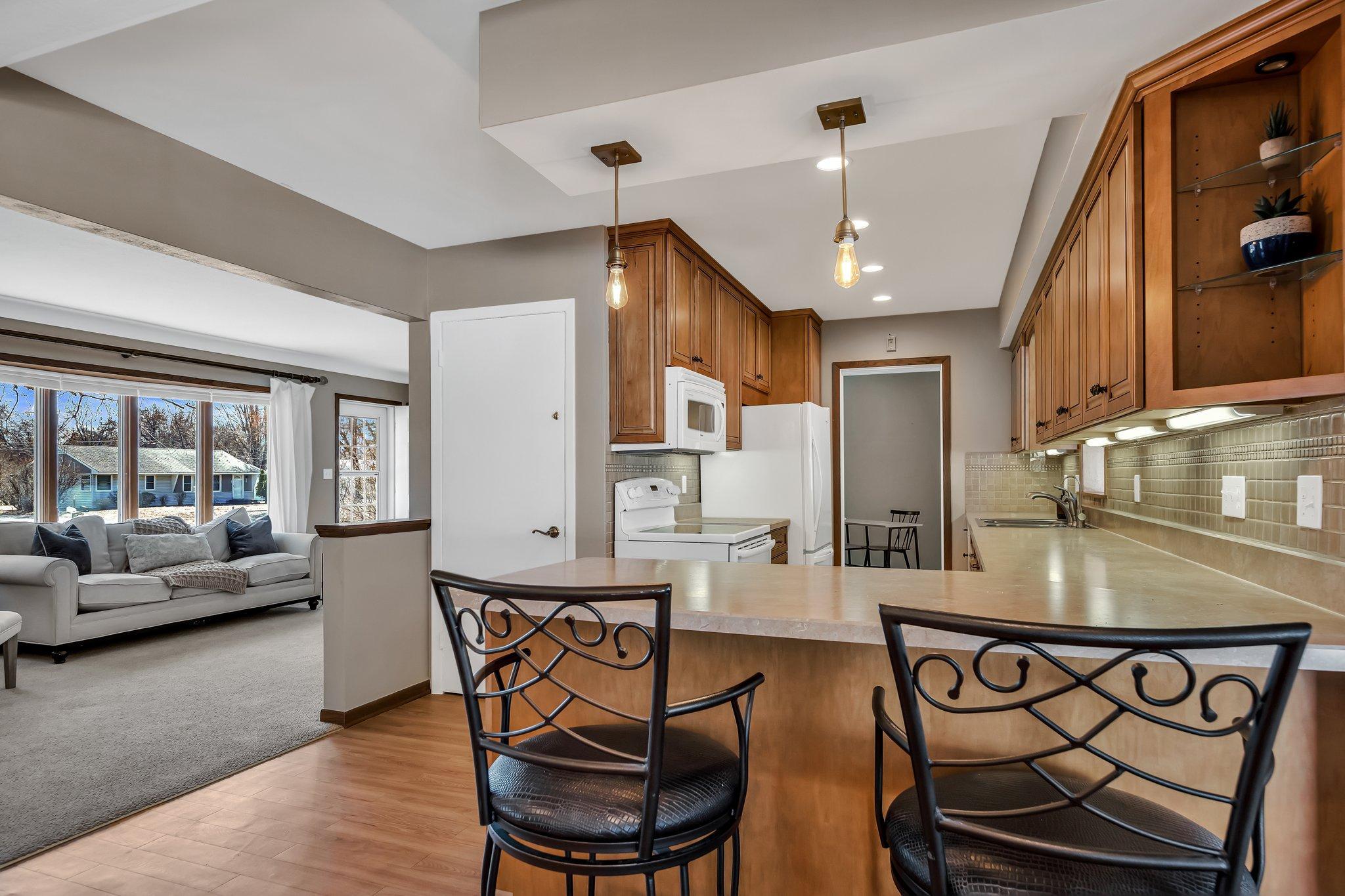 Updated kitchen! Beautiful cabinetry!