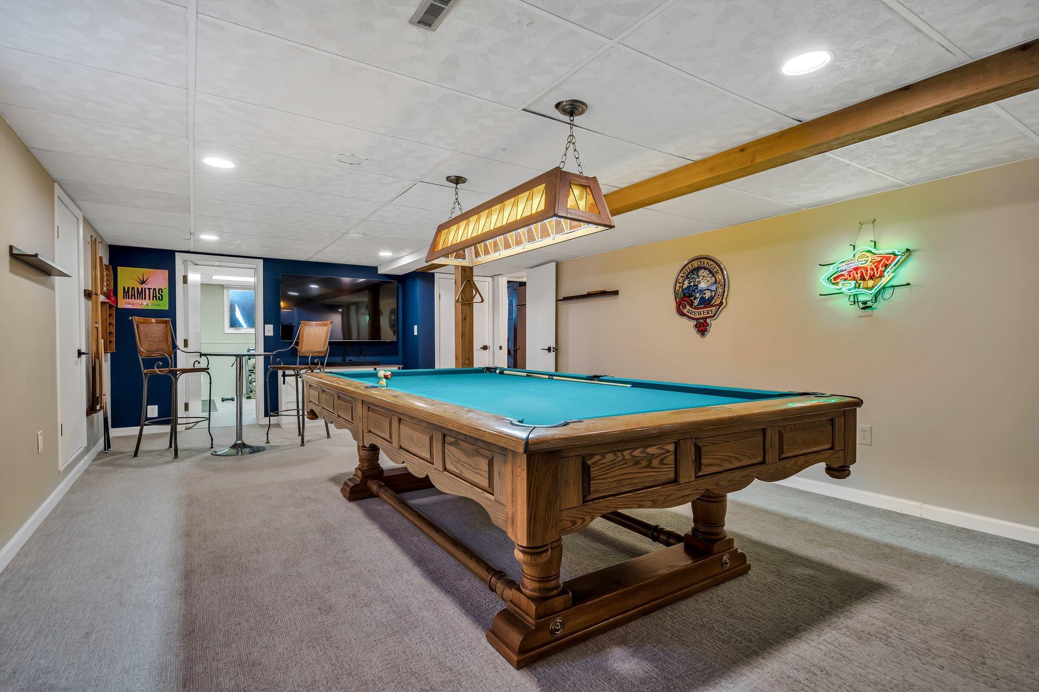 Lower level rec room!