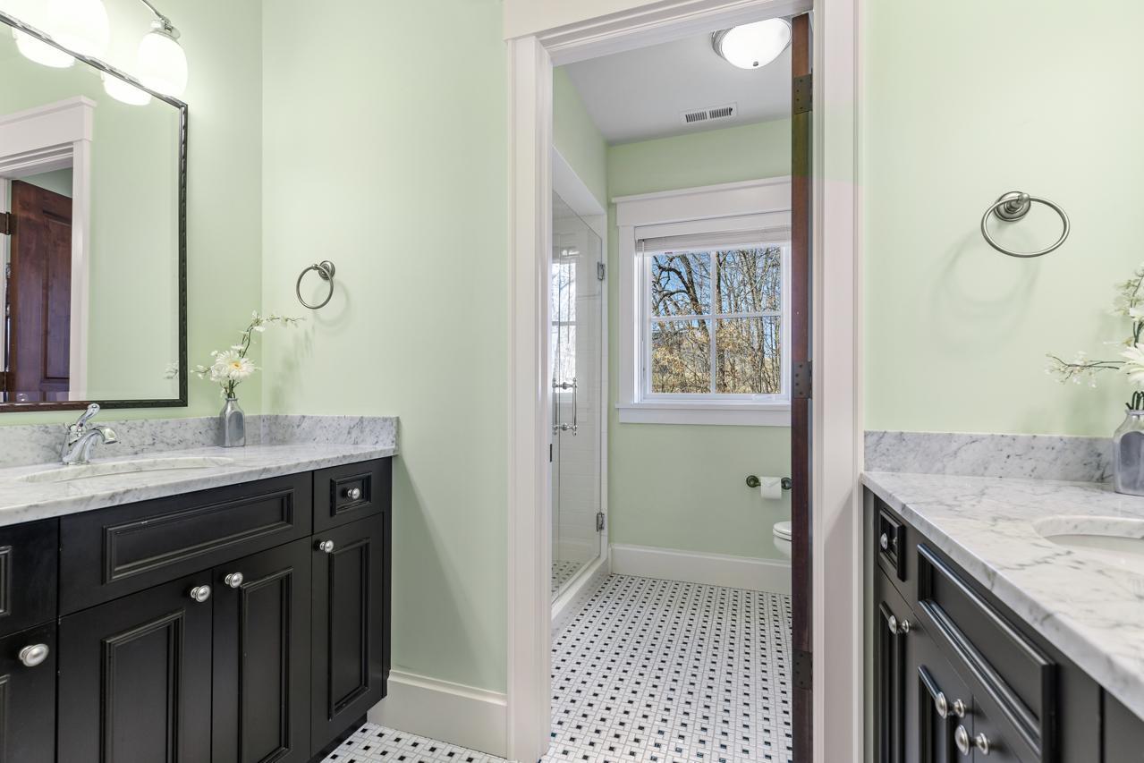 3/4 Bath Lower Level with 2 Vanities