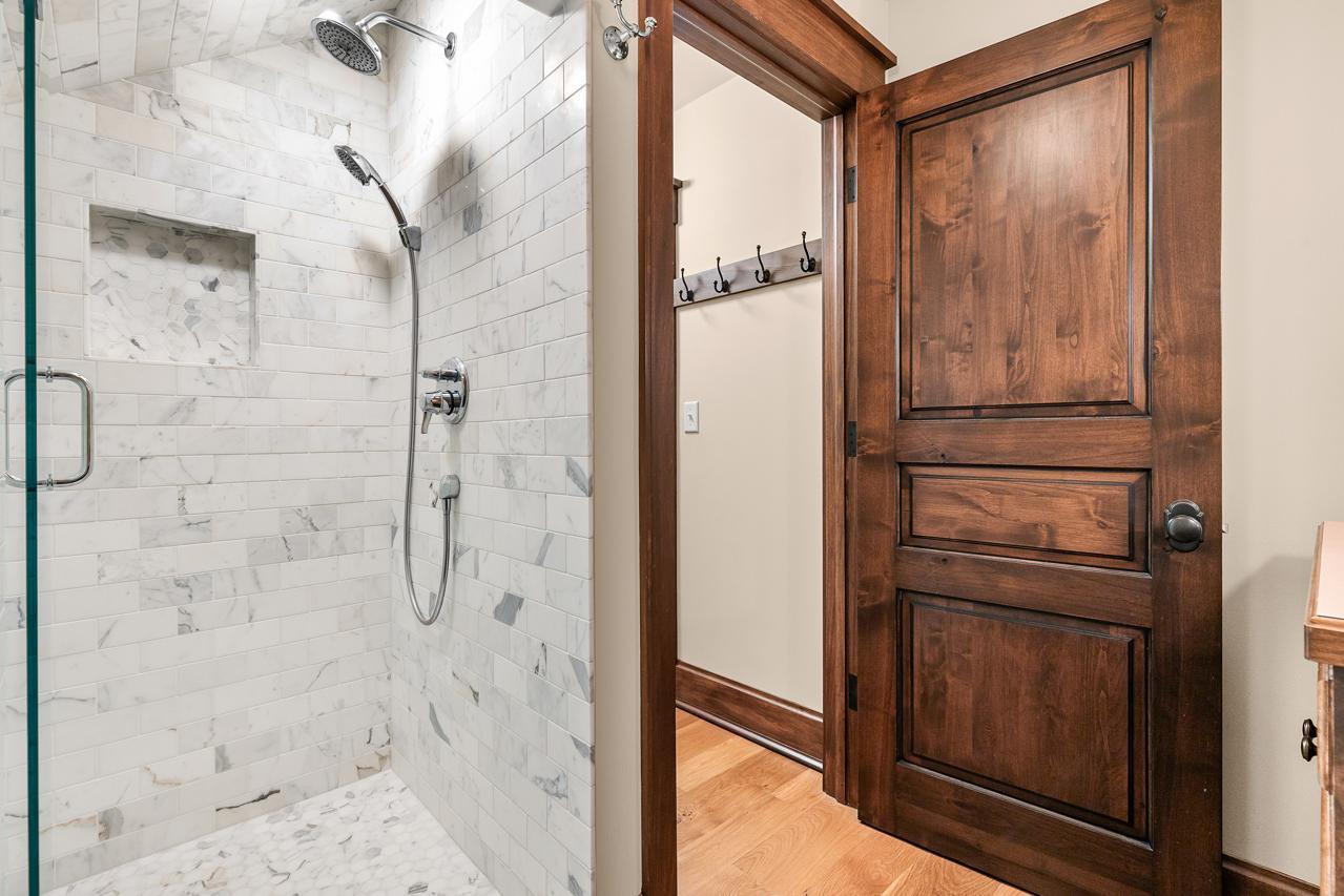 Shower in Bathroom above Garage