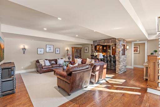 Lower Level Family Room connects to newer Bar
