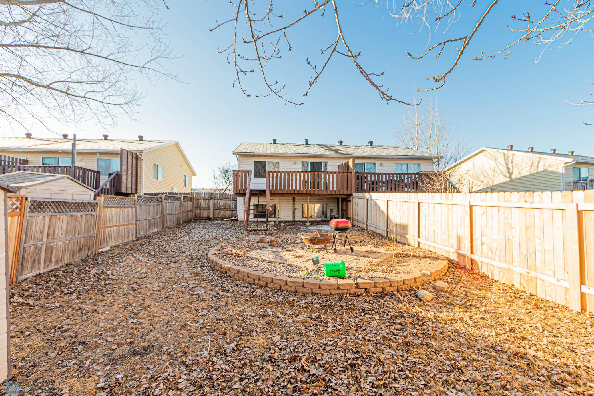 Fully fenced backyard 2