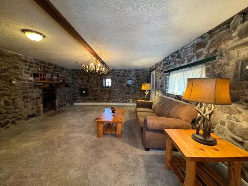 A shot of the grand living room, exuding with original build charm!