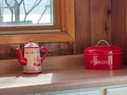 A great spot to enjoy a treat as you look out at the lake through the big windows.