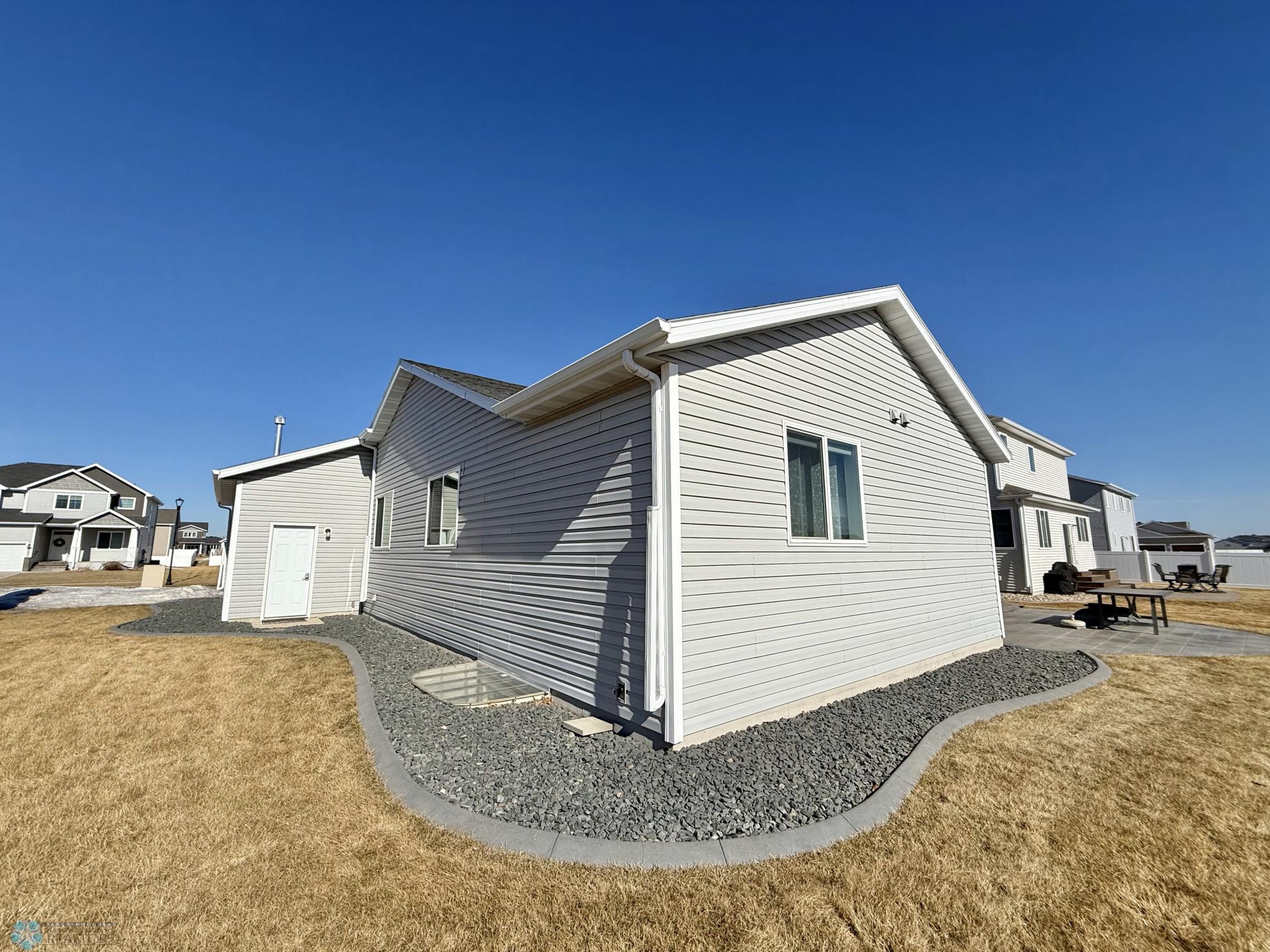 SW corner of house