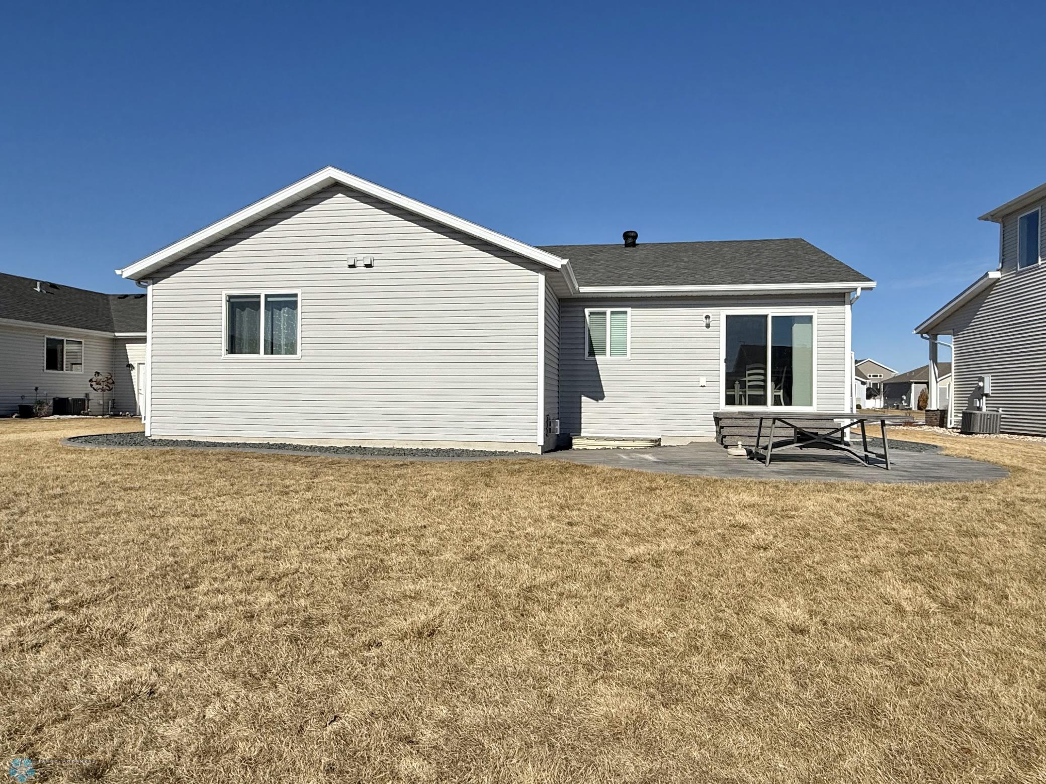South side of house