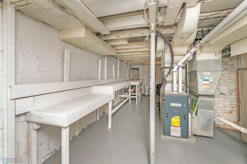 Clean and open basement