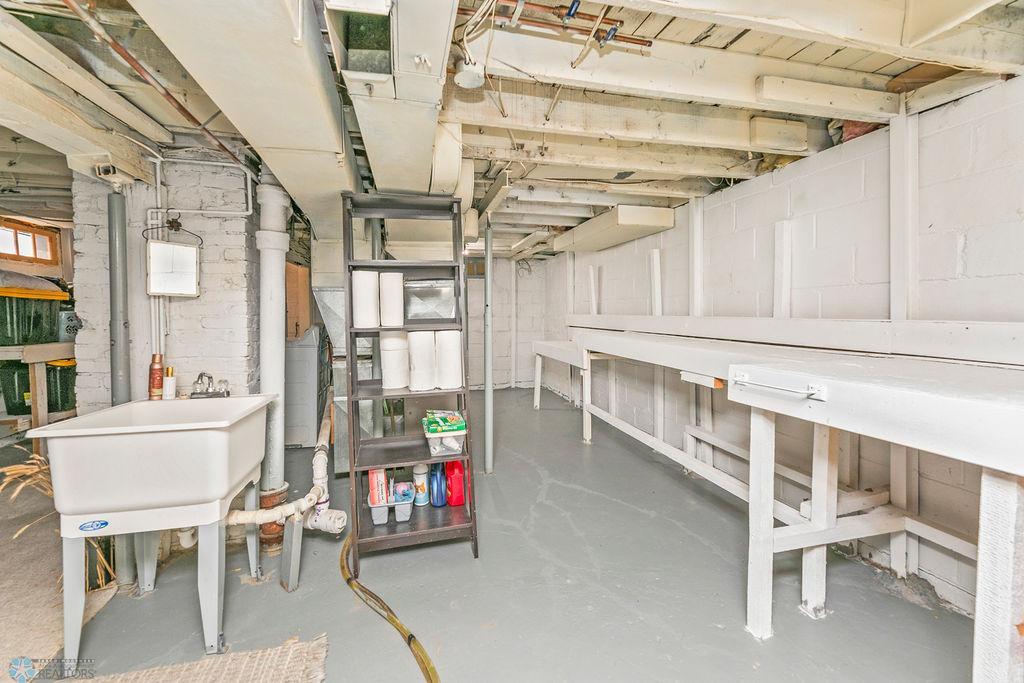 Basement offers lots of storage